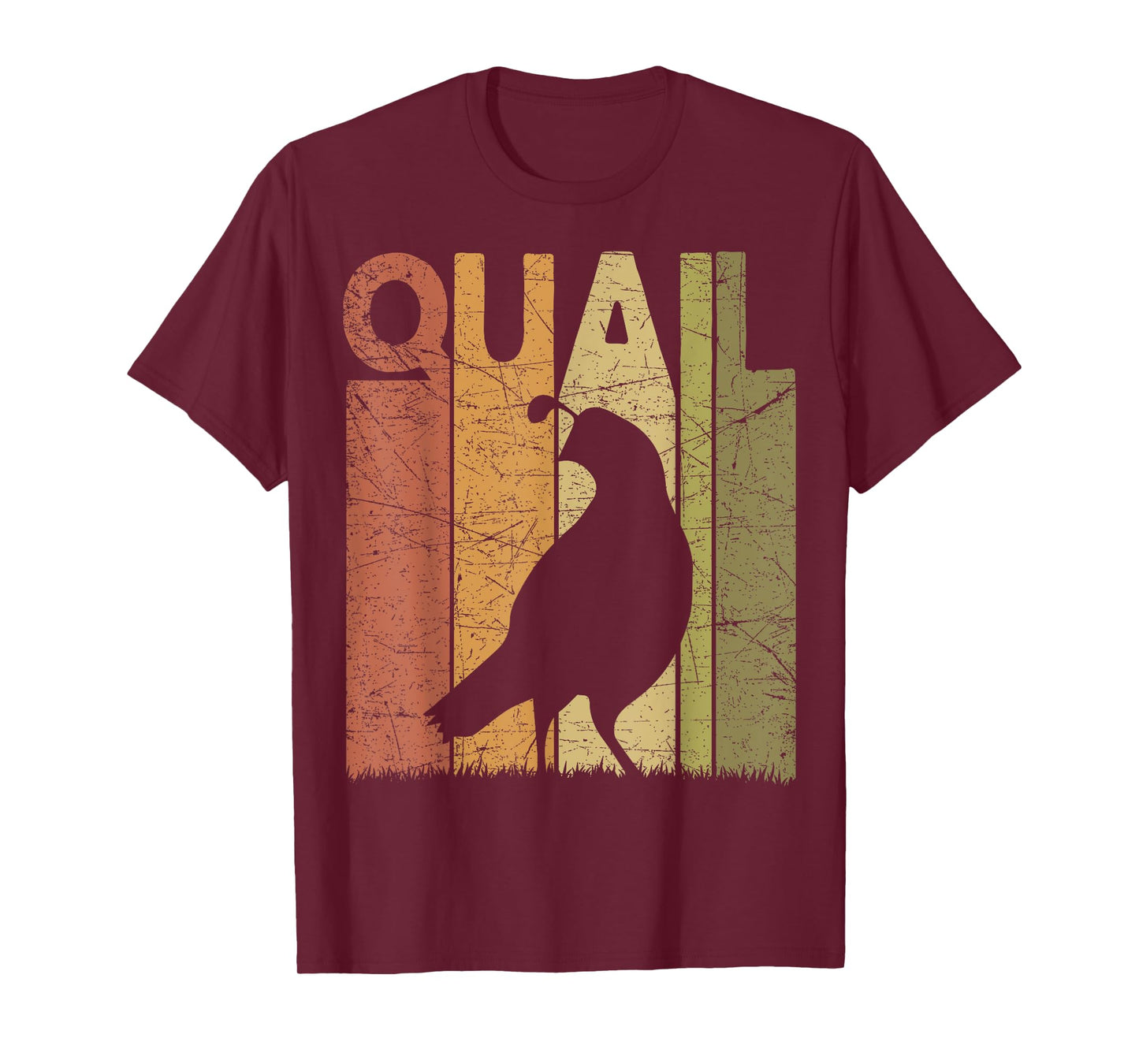 Quail Vintage Birdwatching Quail Retro Ornithology Birding T-Shirt