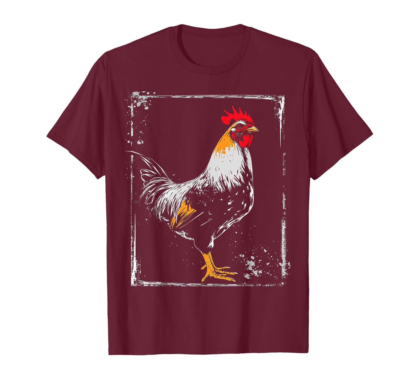 Chicken Painting Drawing Animal Art Graphic Chicken T-Shirt
