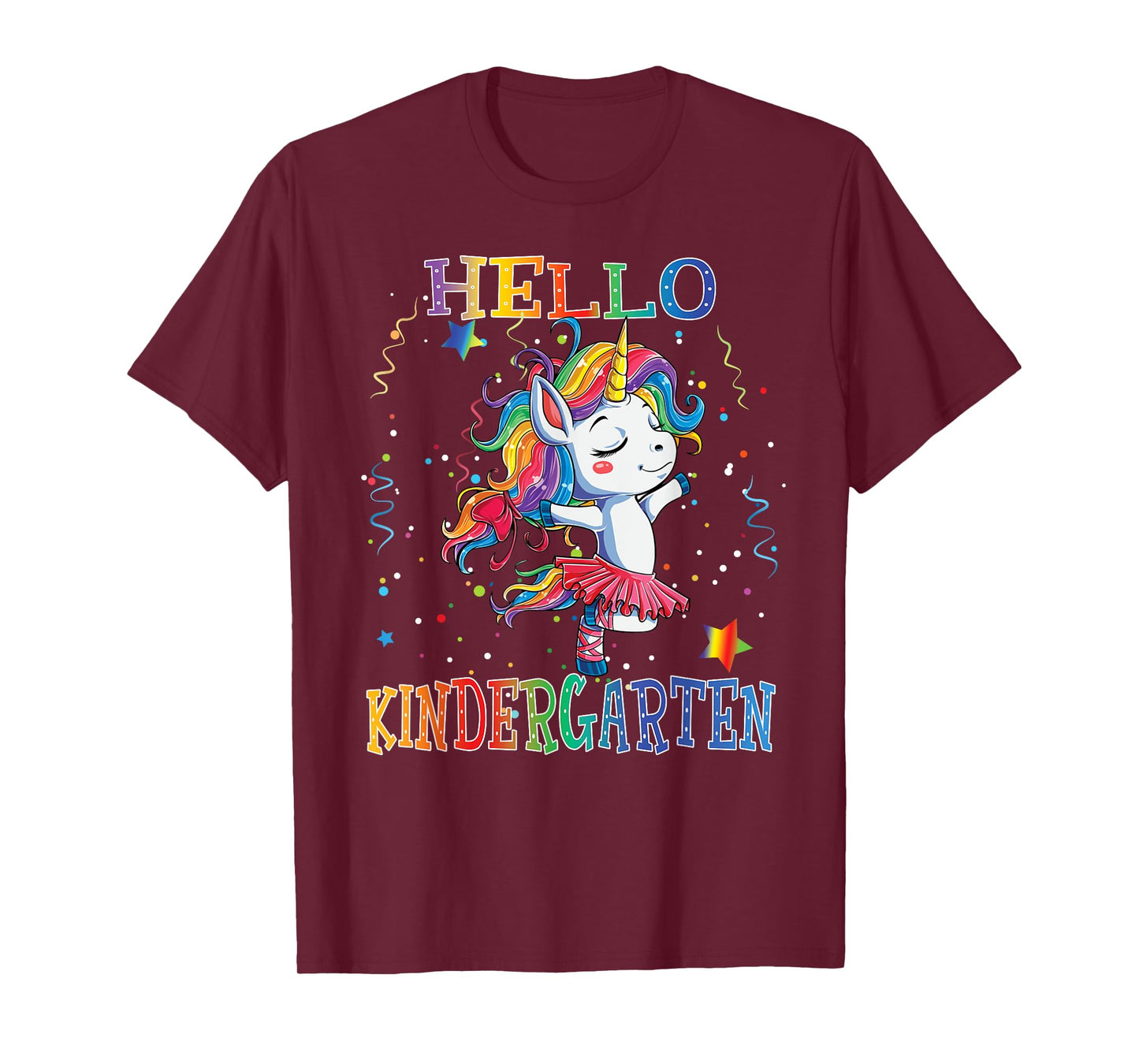 Hello Kindergarten Cute Unicorn First Day Of School Gifts T-Shirt