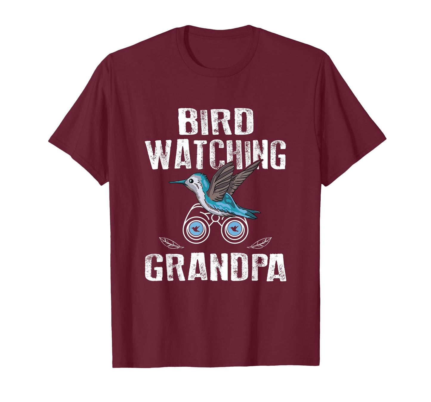 Mens Bird Watching Grandpa Birdwatching Birding T-Shirt