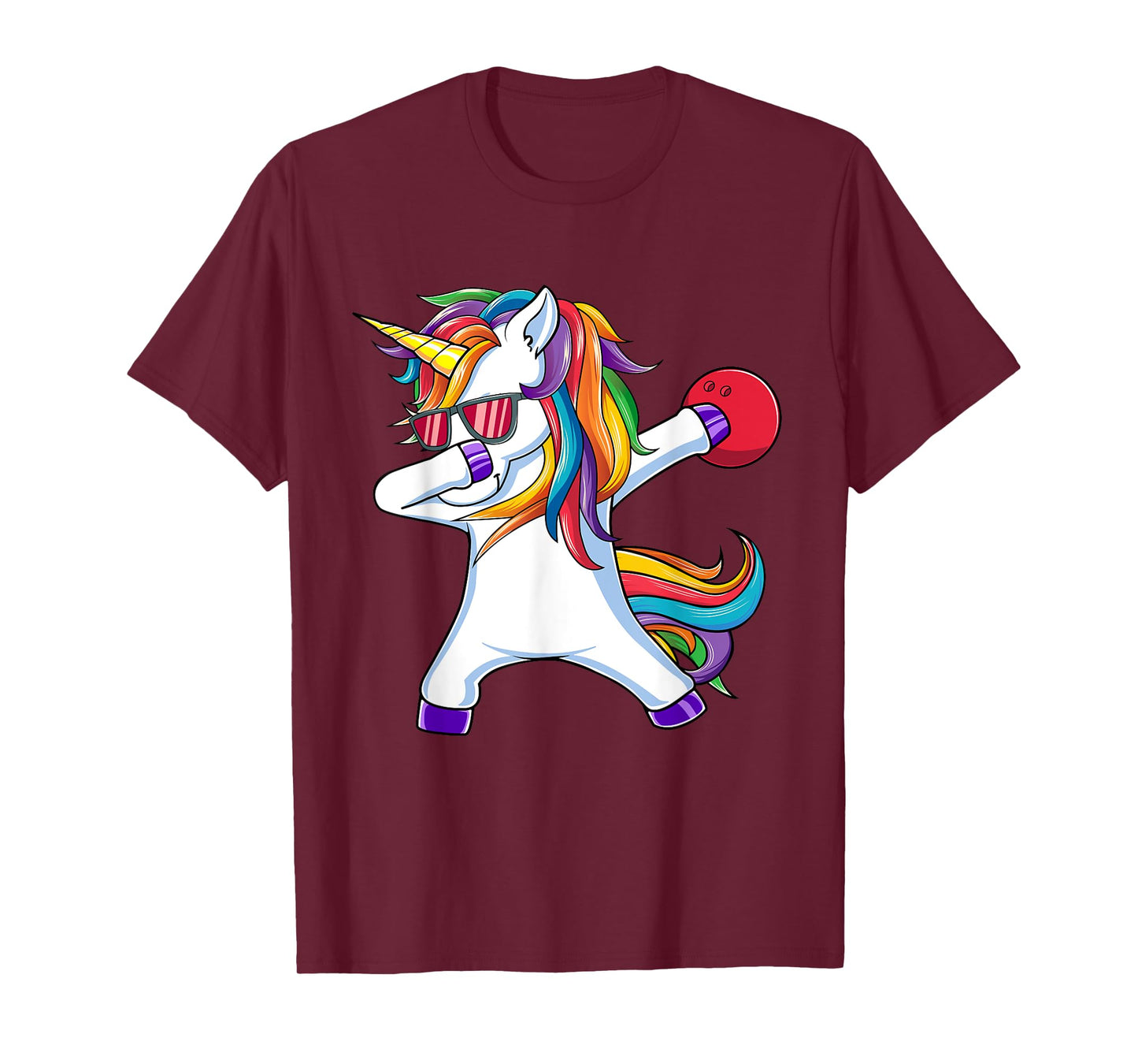Dabbing Unicorn Bowling Funny Dab Dance T-Shirt