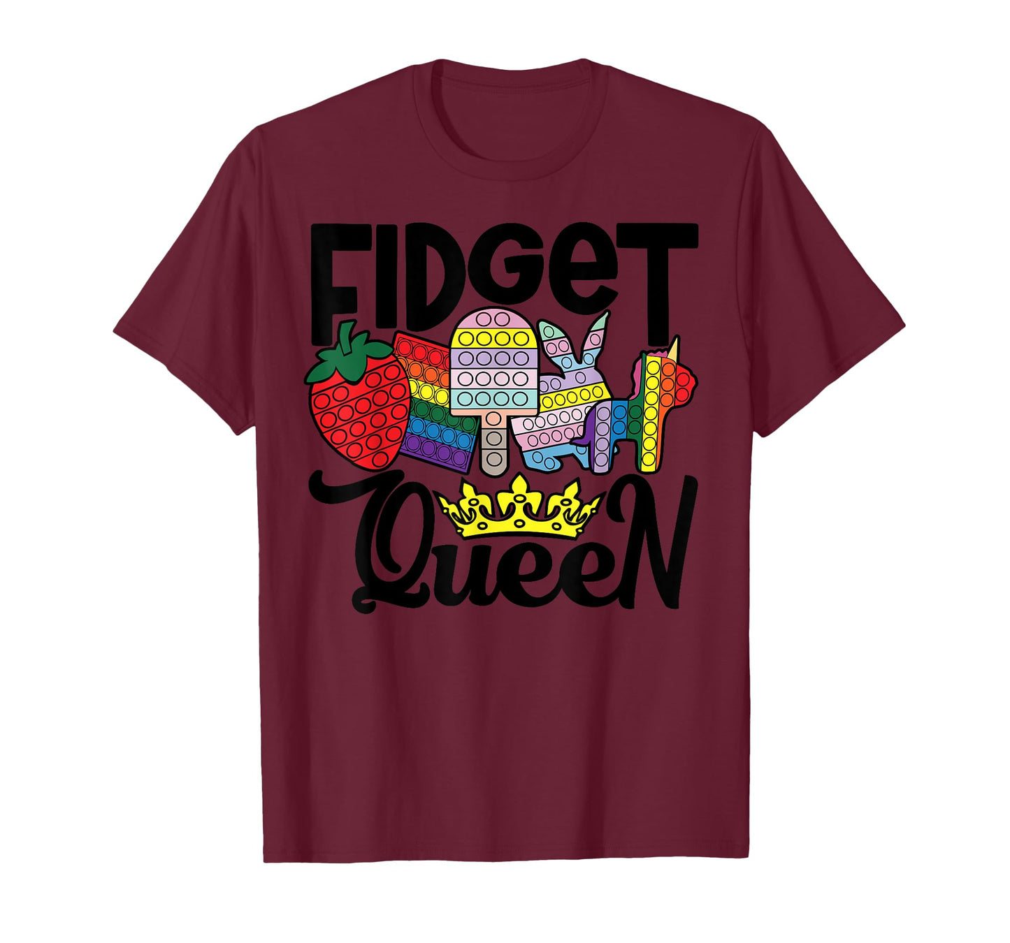 Fidget Queen Pop It for Girls T-Shirt