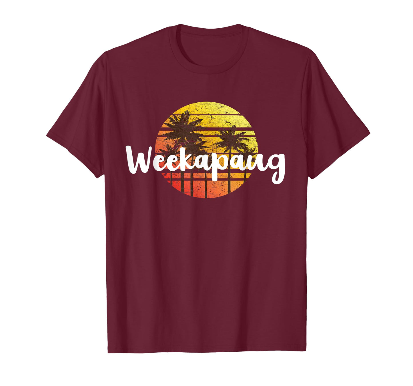 WEEKAPAUG Beach Sunset Vacation Souvenir Shirt T-Shirt for Men Women Kids
