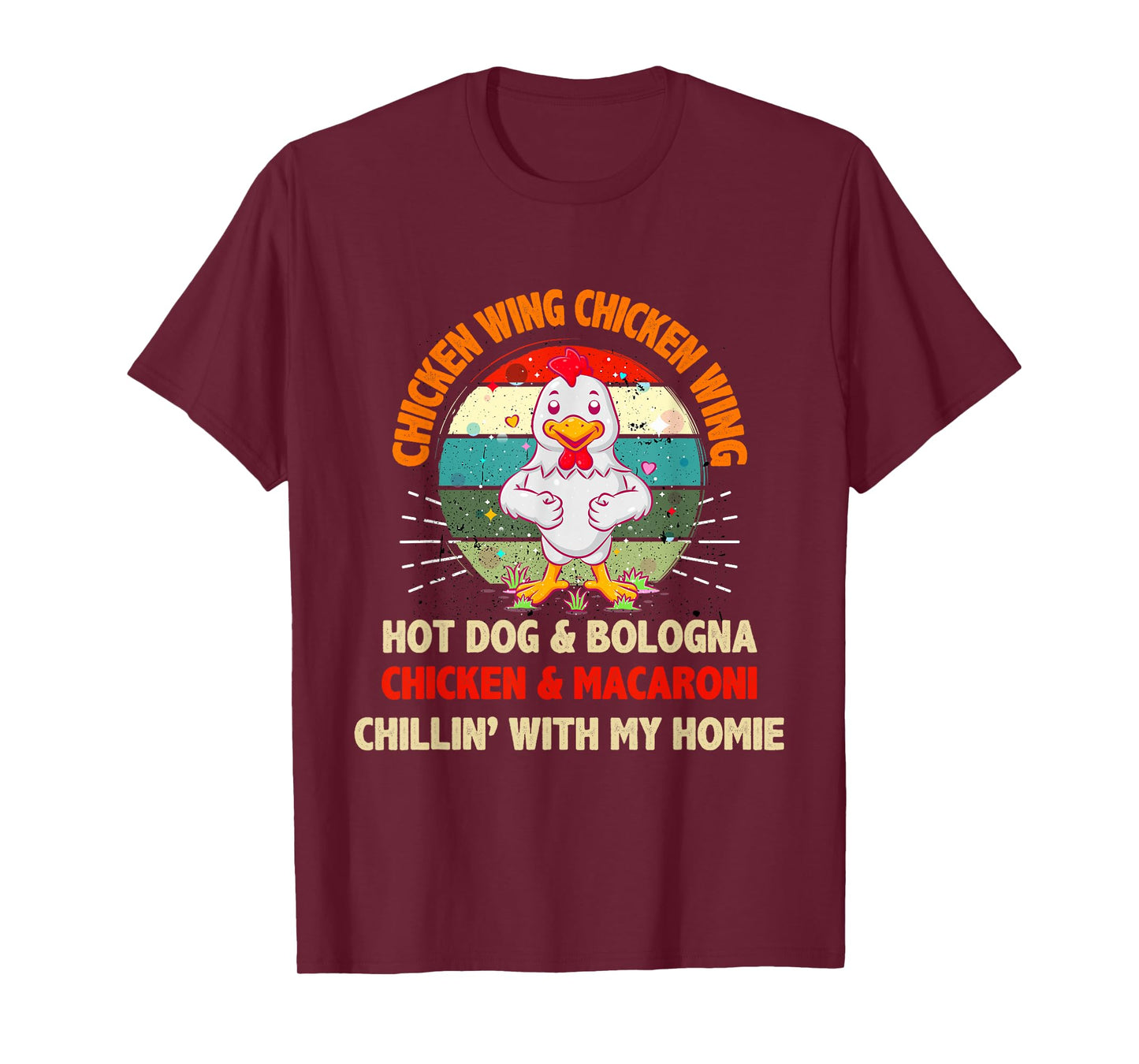 Kids Chicken Wing Chicken Wing Hot Dog and Bologna Toddlers T-Shirt