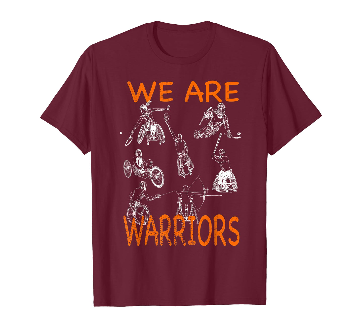 Adaptive Sports Wheelchair basketball tennis hockey fencing T-Shirt