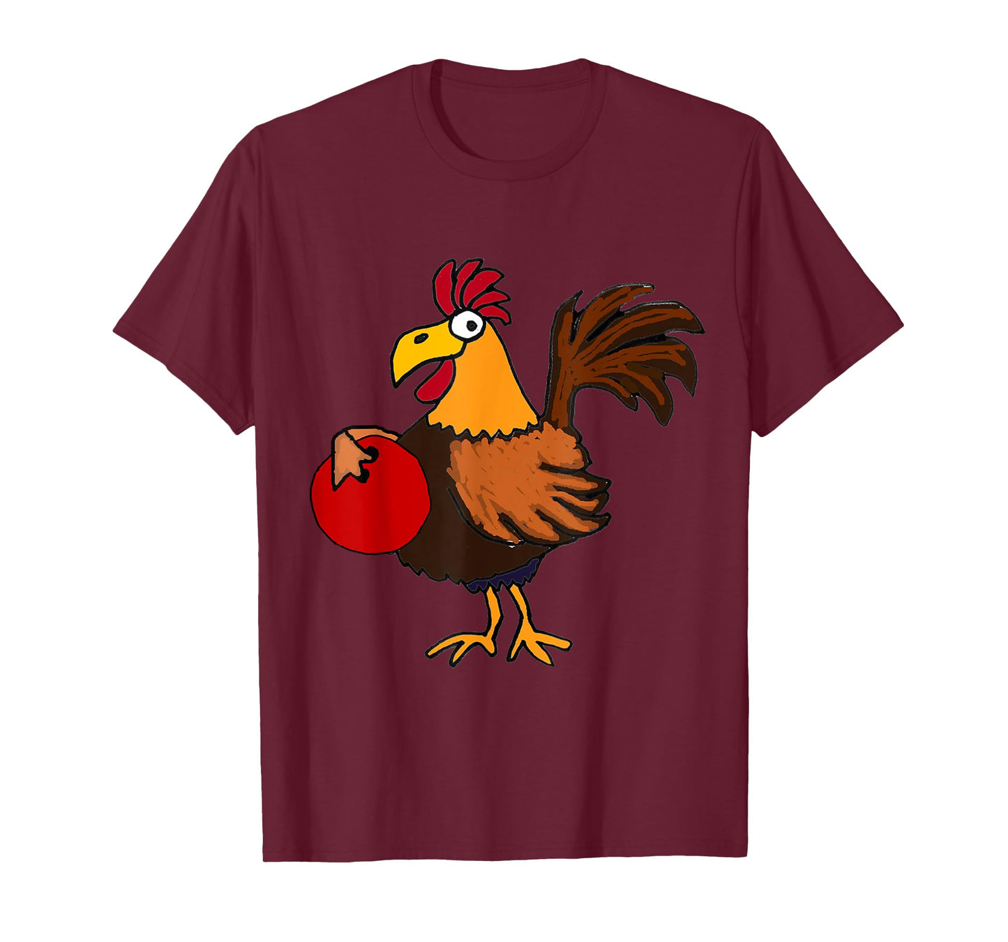 SmileteesSports Funny Rooster Bowling T-shirt T-Shirt