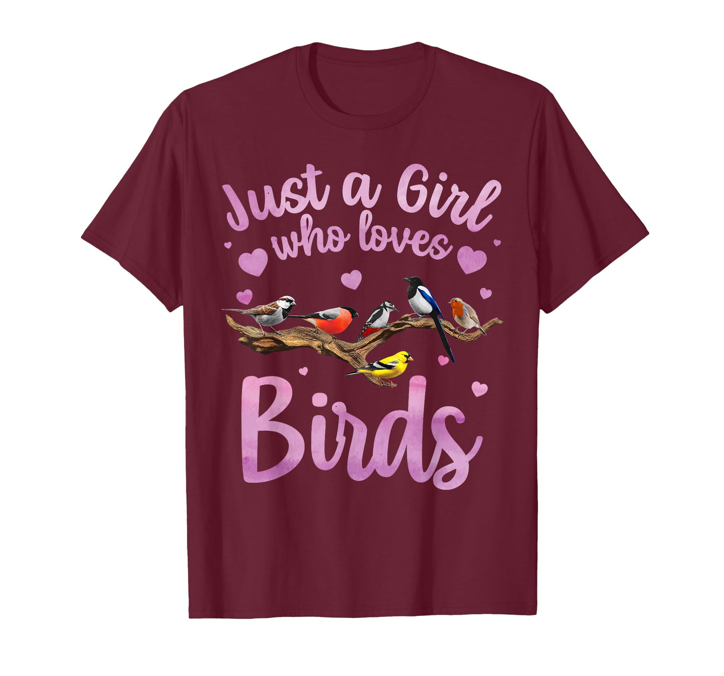 Cool Bird Watcher Art For Women Girls Birding Nerd Birder T-Shirt