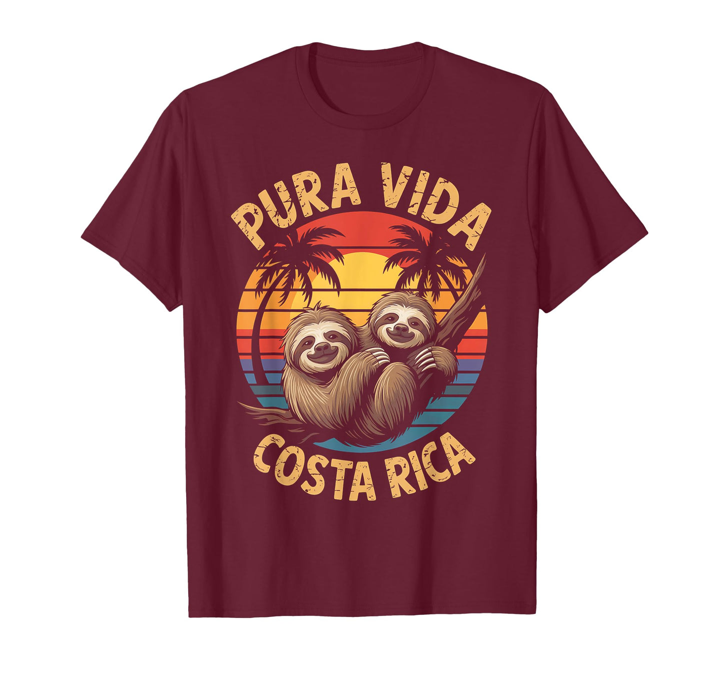 Vacation Tropical Pura Vida Sloth Costa Rica T-Shirt
