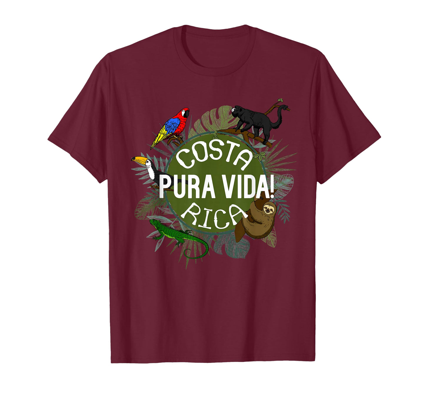 Pura Vida Costa Rica T-Shirt! Party Animals! T-Shirt