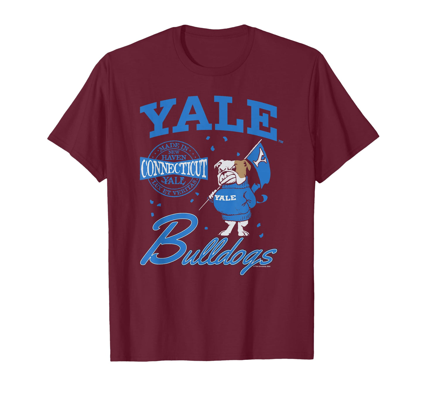 Yale University Made in New Haven Connecticut Handsome Dan T-Shirt