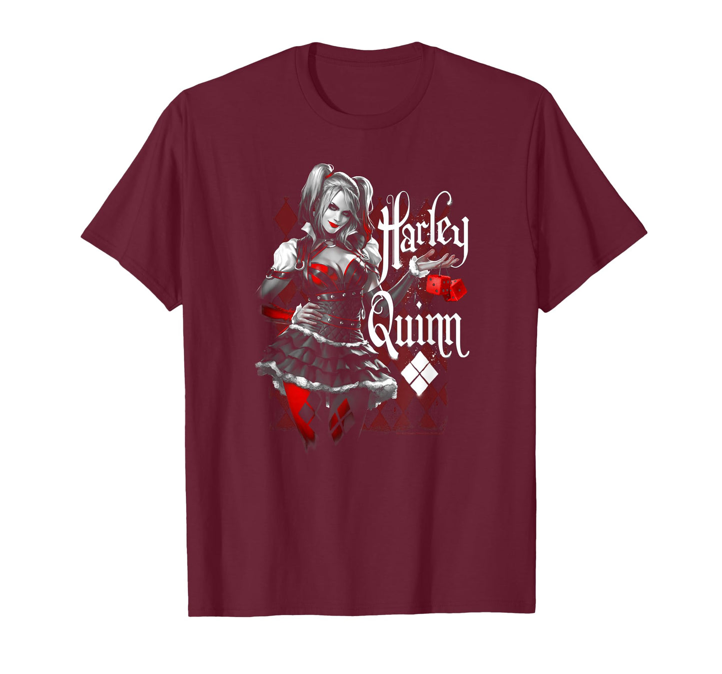 Batman: Arkham Knight Harley Quinn Dice T-Shirt