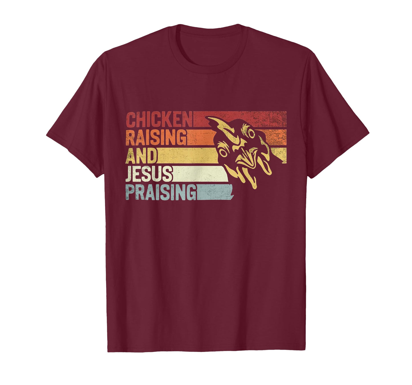 Retro vintage Chicken Raising & Jesus Praising T-Shirt