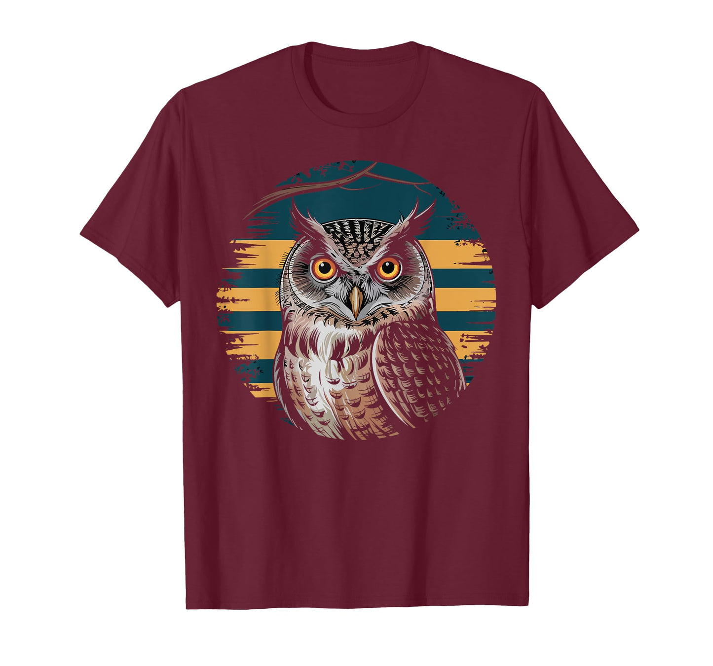 Retro Owl Birdwatching Nature Animal Lover Gifts for Women T-Shirt