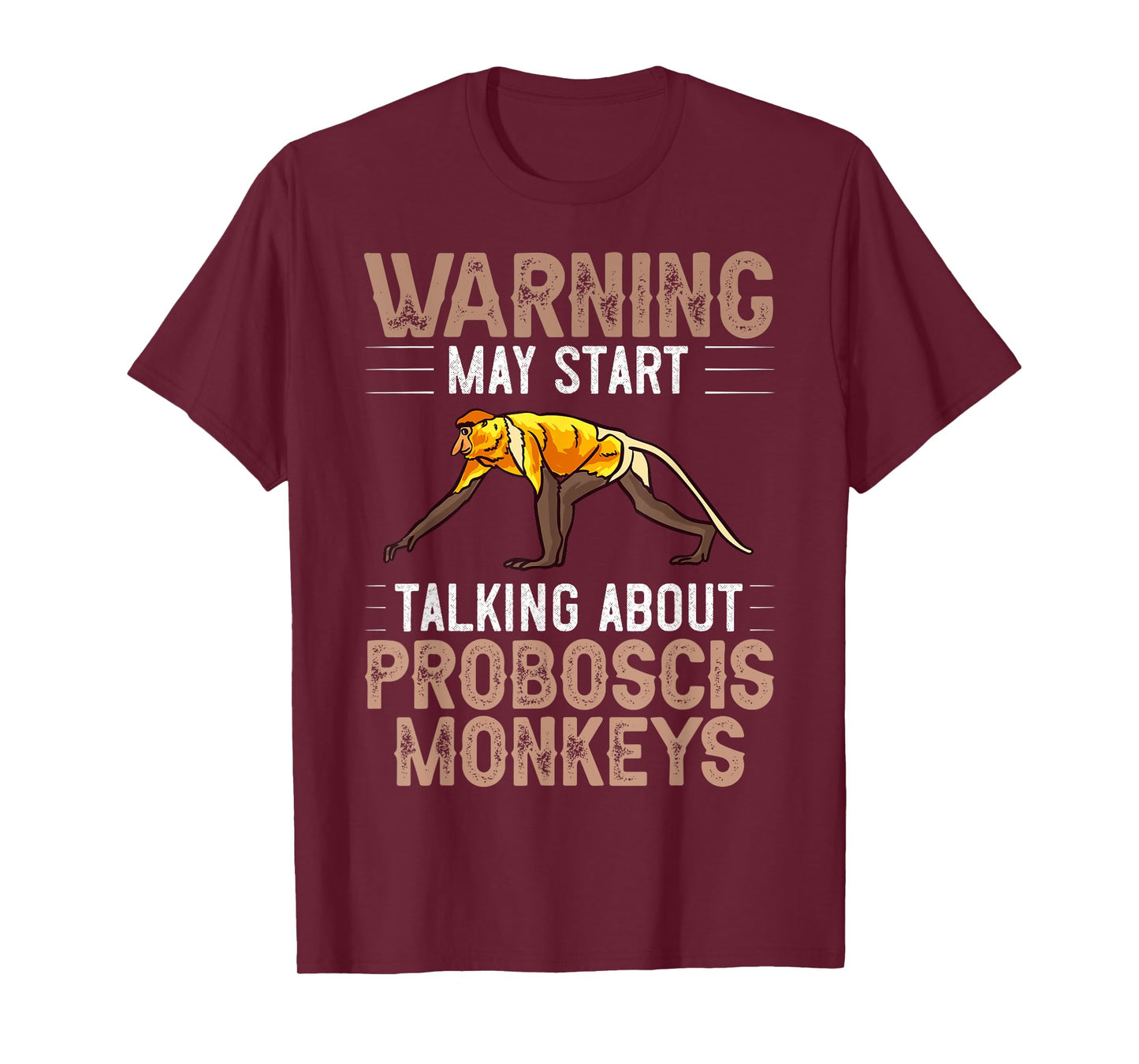 Proboscis Monkey Funny Asian Cute Animals T-Shirt