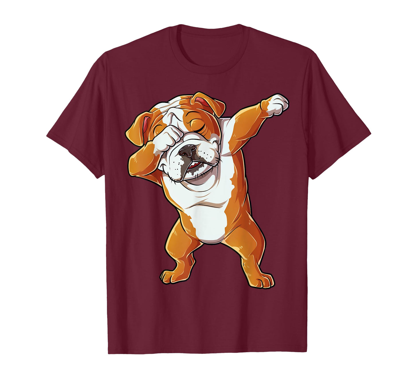 Dabbing English Bulldog T-Shirt Boys Dab Dance Puppy Lover T-Shirt