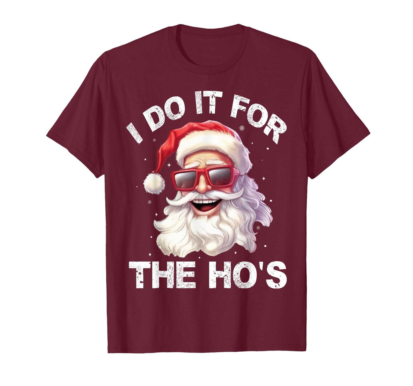 I Do It For The Ho's naughty Inappropriate Christmas Men T-Shirt