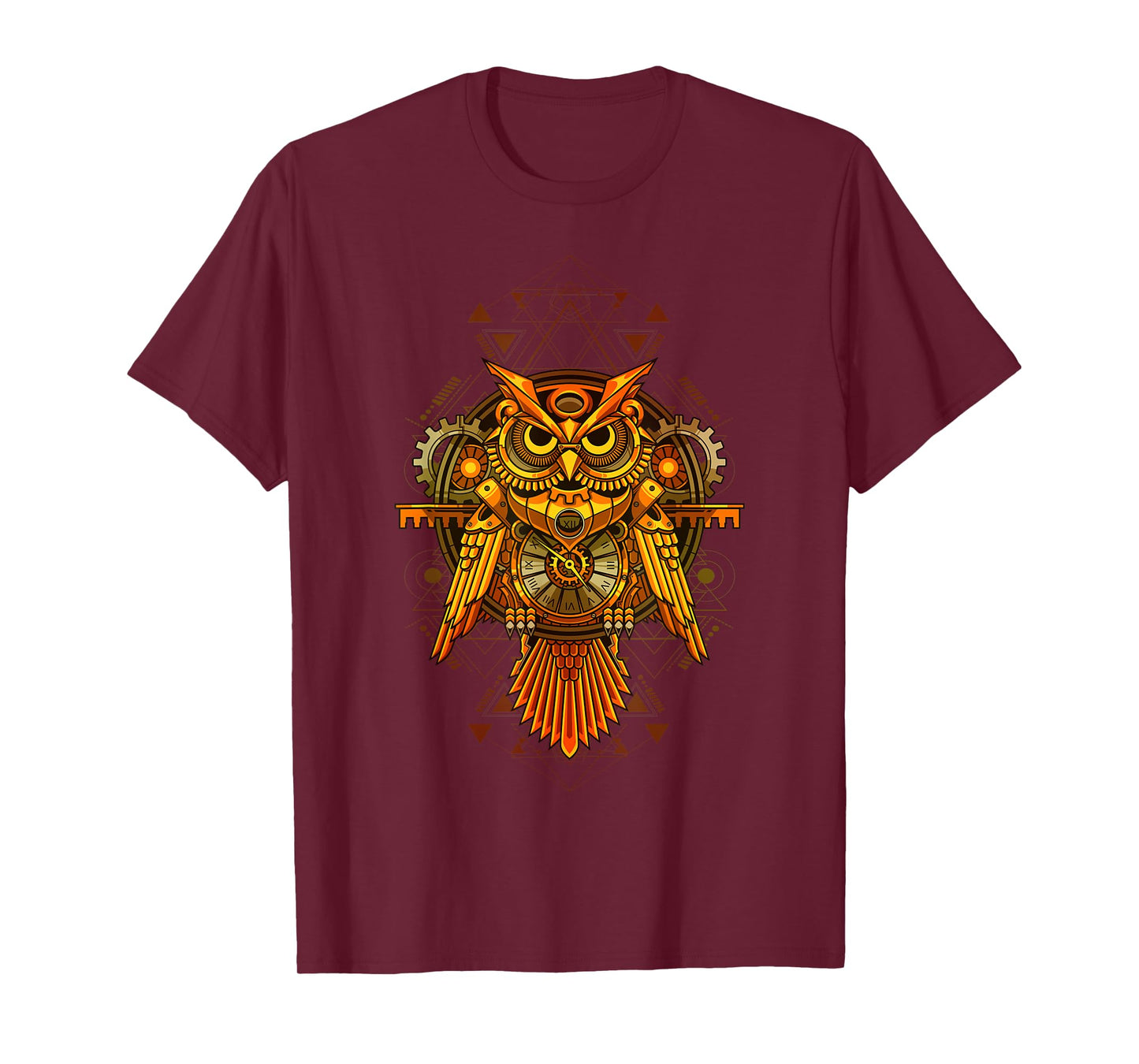Mechanical Steampunk Owl. T-Shirt