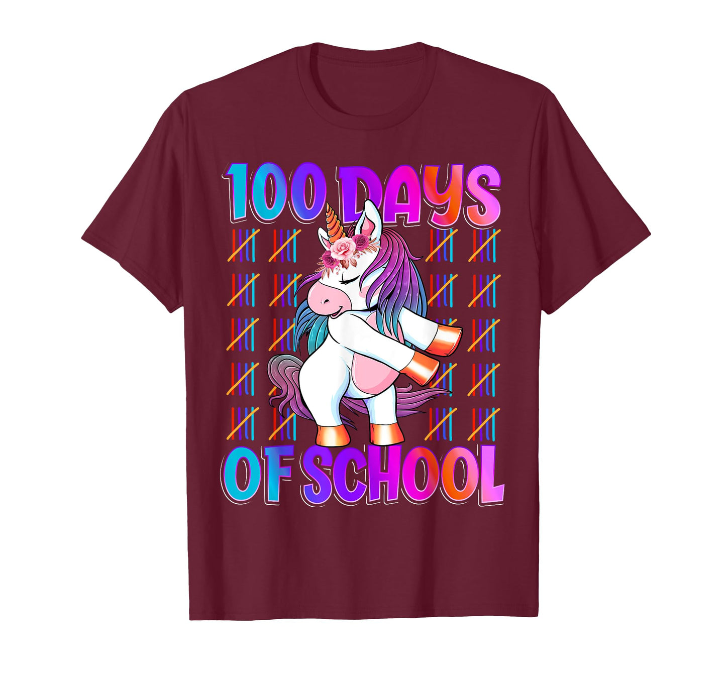 100 Magical Day of School And Still Awesome 100 Days Smarter Unicorn Kids School Shirt Black Unisex Kids T-Shirt Small