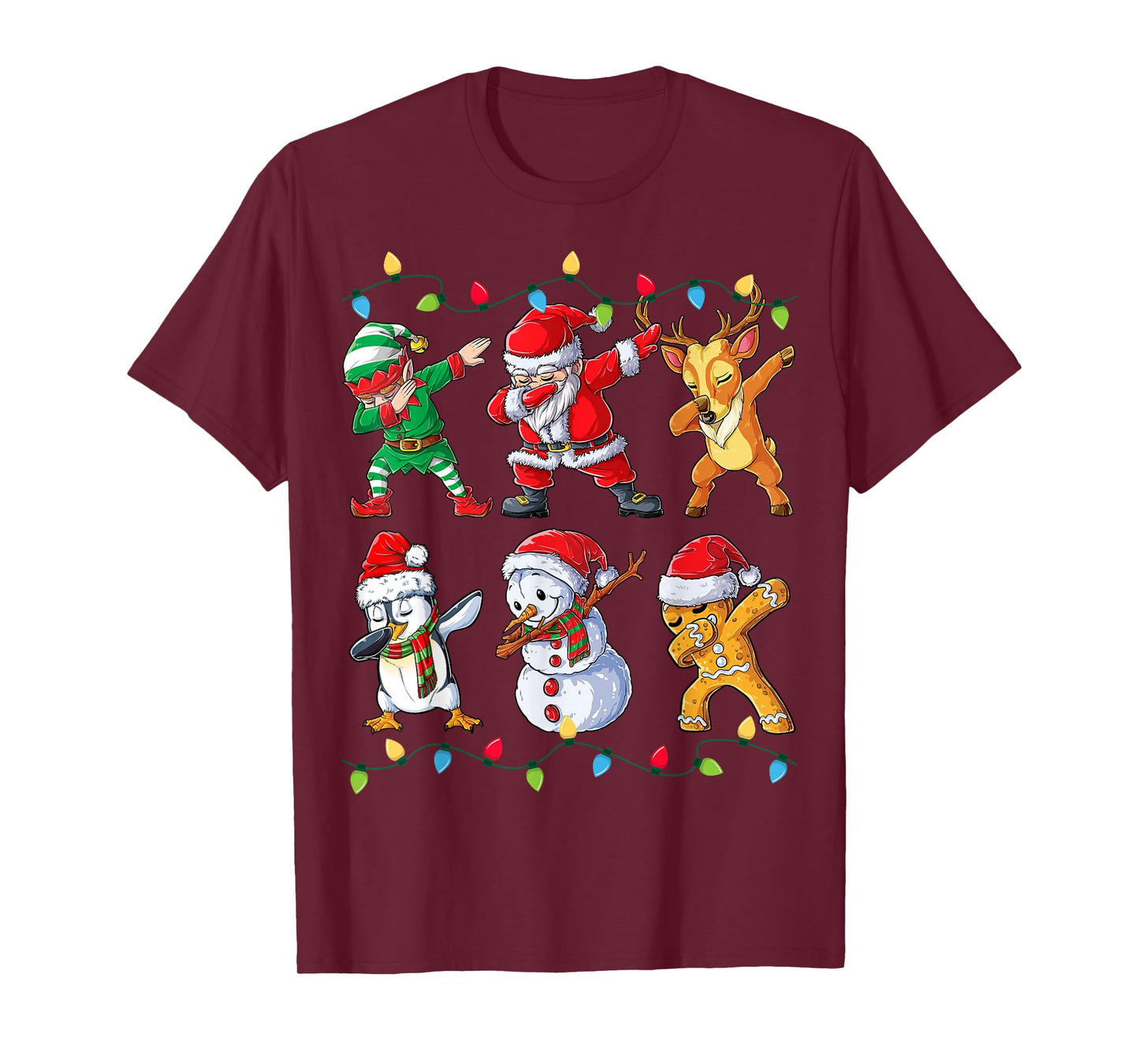 Dabbing Santa Elf Friends Christmas Boys Girls Men Xmas Dab T-Shirt