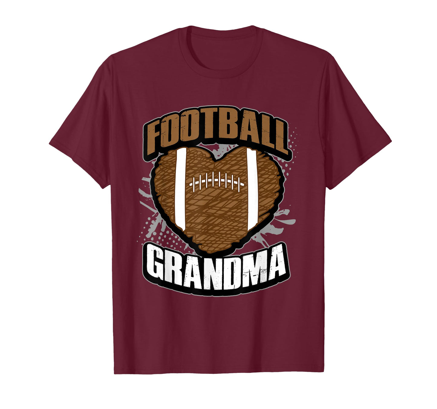 Football Grandma Shirt - Pigskin Heart Football Nana Granny T-Shirt