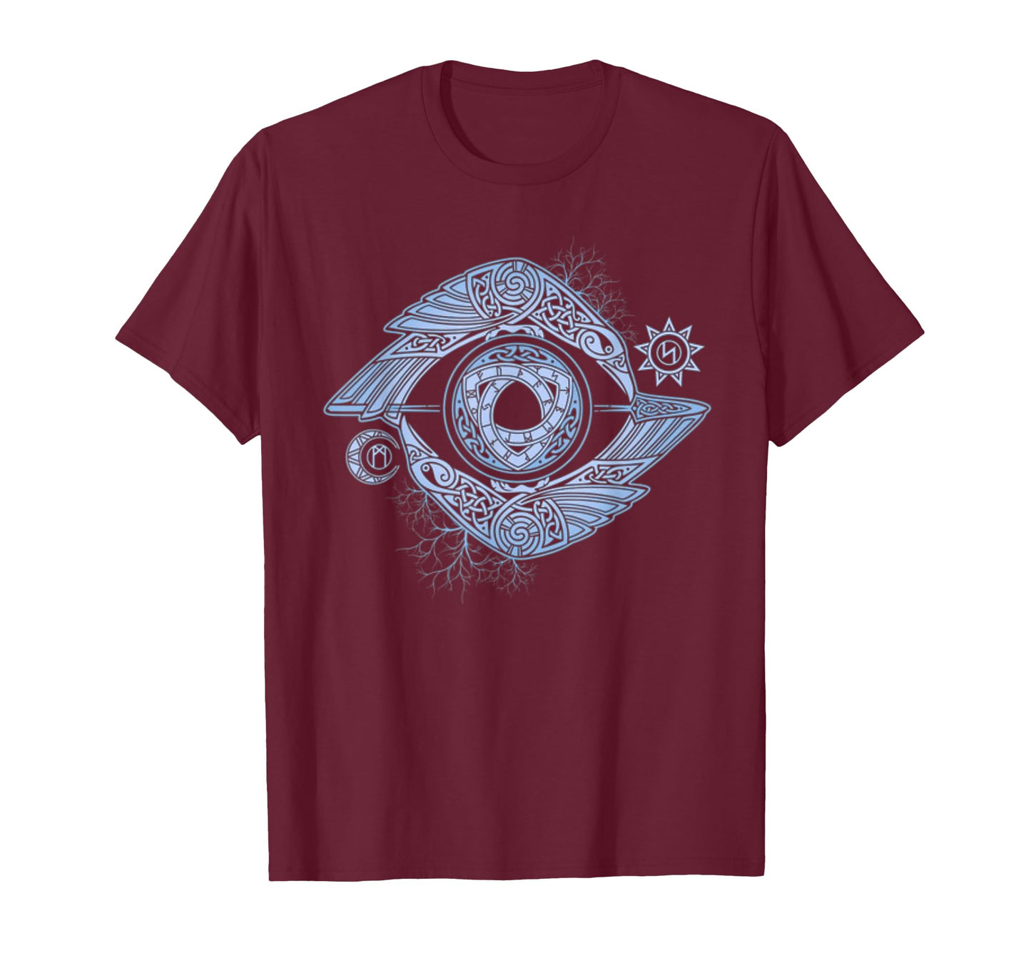 Eye Of Odin Raven Viking Valhalla North Myths T-Shirt