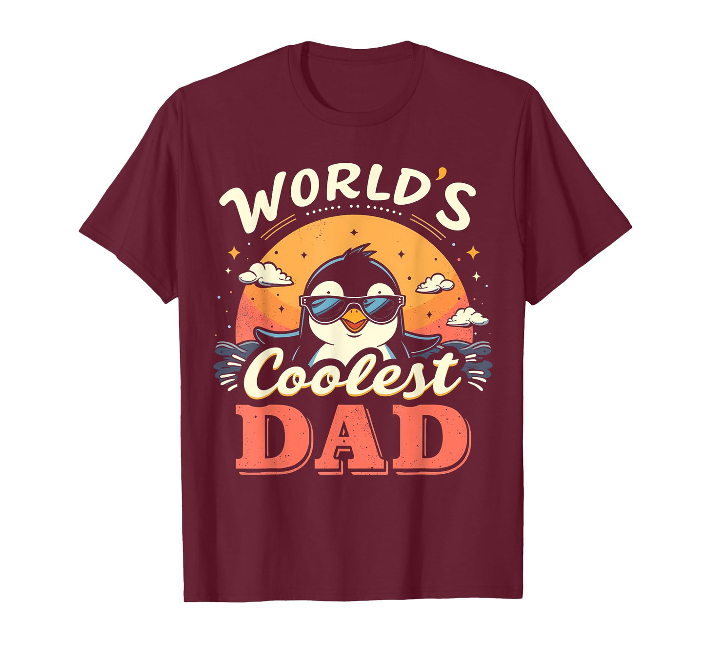 World's Coolest Dad Penguin Dad Penguin T-Shirt