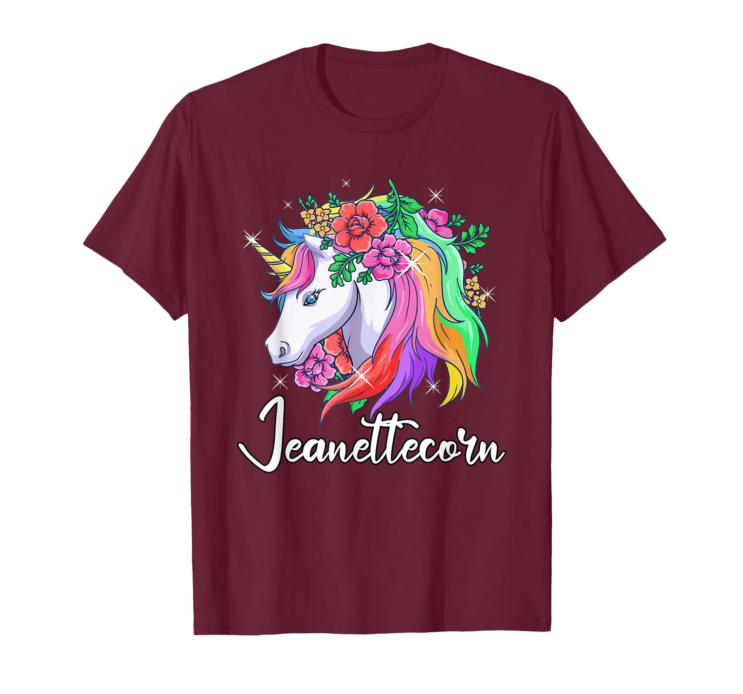 Cute Jeanettecorn Personalized Name Unicorn Jeanette T-Shirt