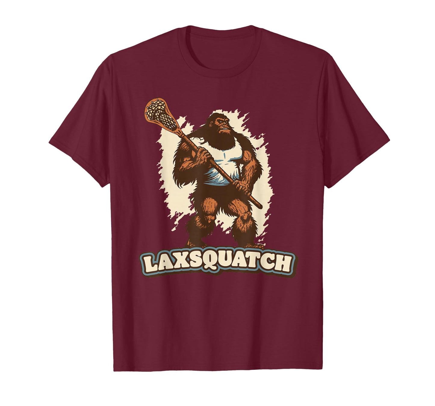 Laxsquatch! Bigfoot Lacrosse Player Funny Sasquatch Lax T-Shirt