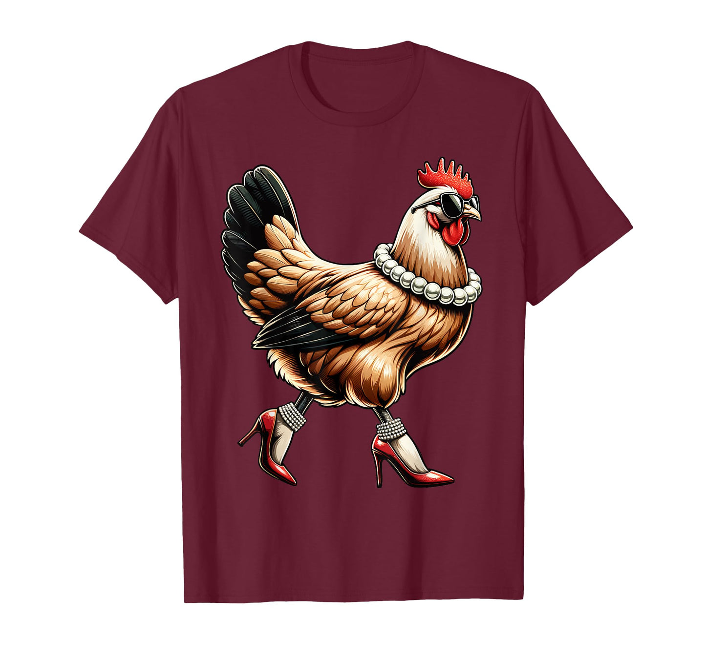 Chicken Funny Fried but Fabulous Graphic Women Chicken Lover T-Shirt