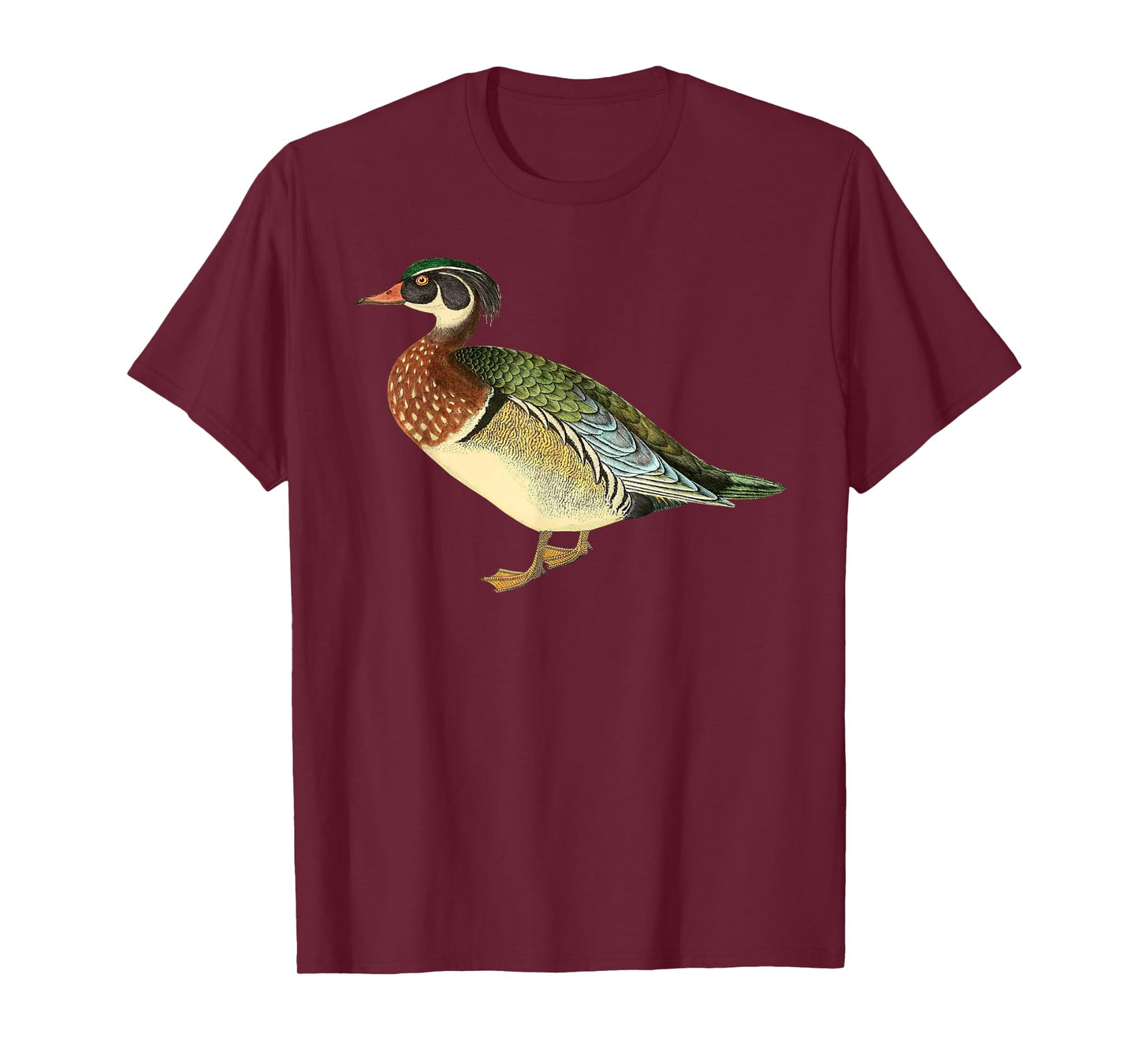 Duck T-shirt Cute Wood Duck Tee Vintage Duck Graphic T-Shirt