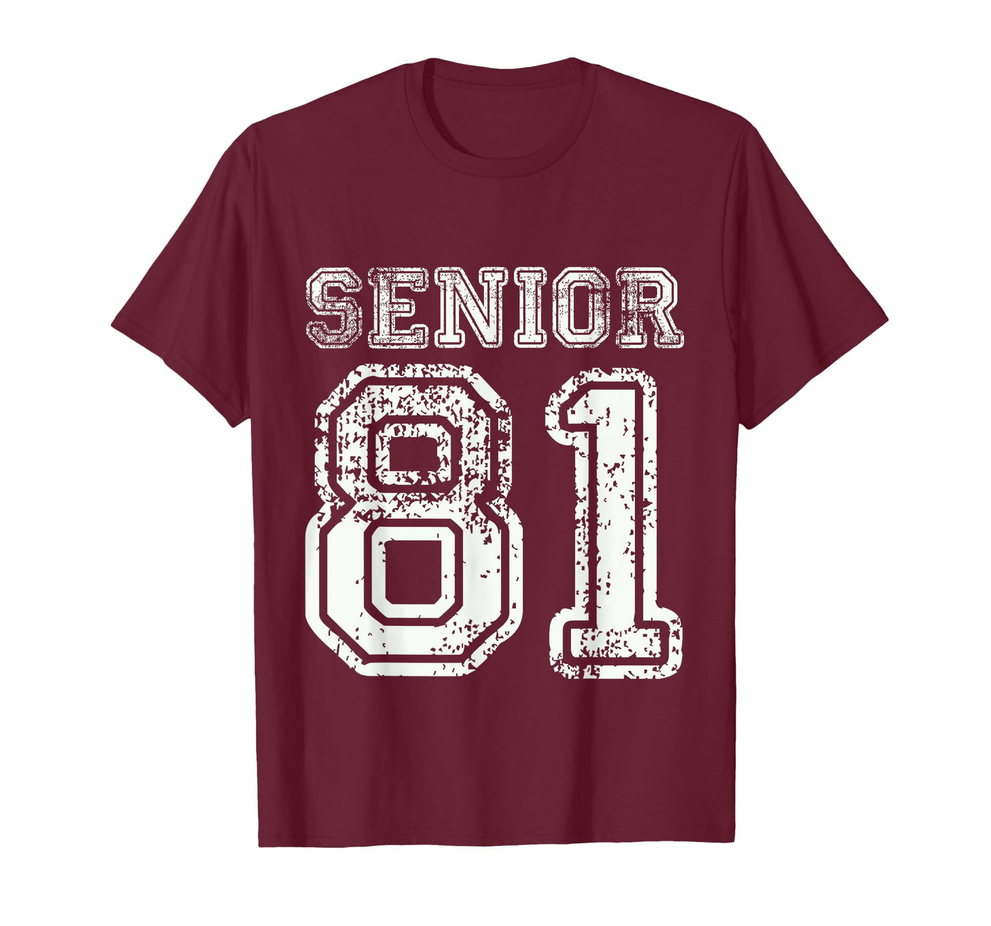 Senior 81 Class of 1981 Retro College High School Graduation T-Shirt