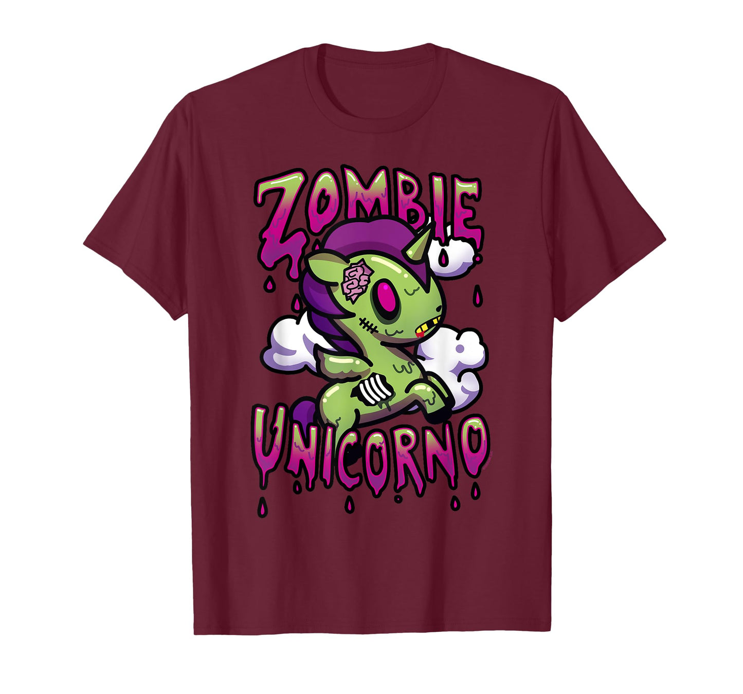 Tokidoki Halloween Zombie Unicorno Milo Portrait T-Shirt