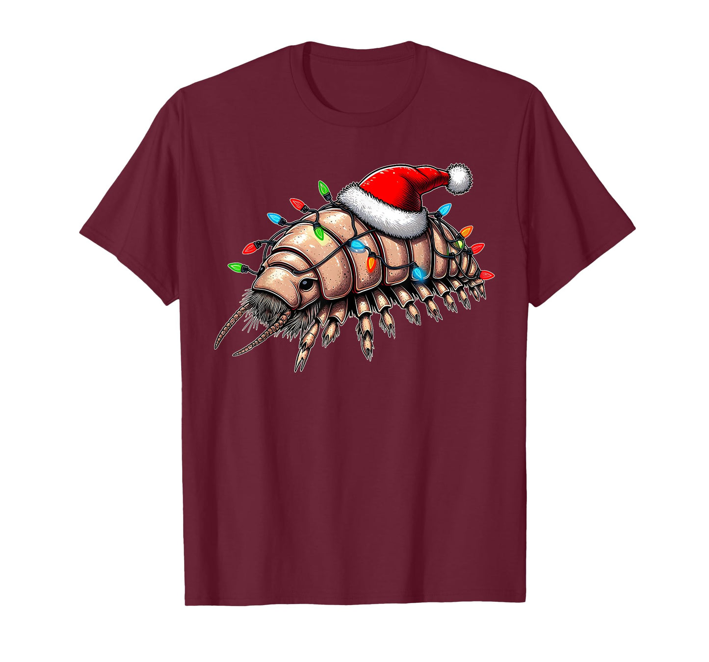 Isopod Funny Isopods Christmas Hat Xmas T-Shirt
