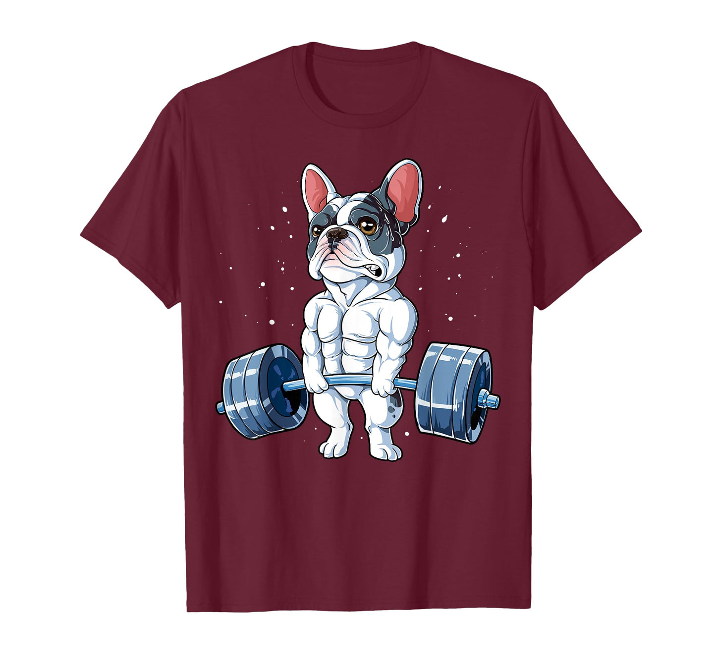 French Bulldog Weightlifting Funny Deadlift Men Fitness Gym T-Shirt