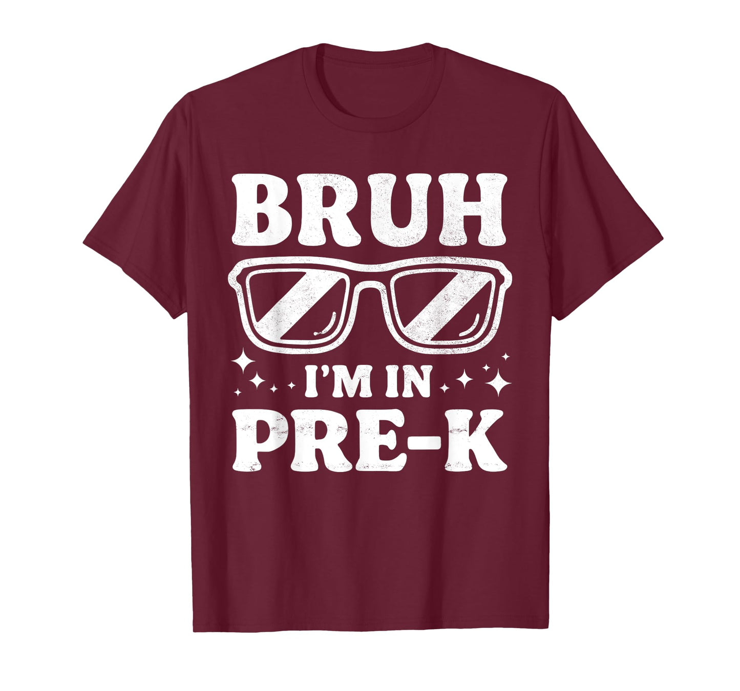 Bruh I'm In Pre-K Preschool Sunglasses Boys Back To School T-Shirt