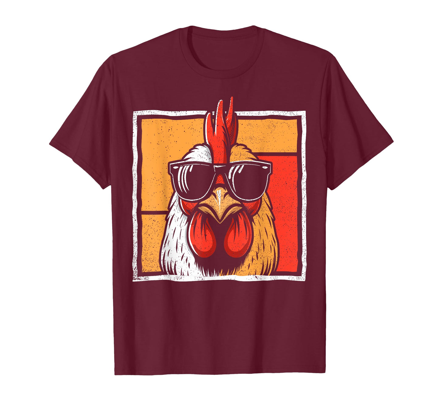 Chicken Sunglasses Retro Vintage Funny For Farmer Men Women T-Shirt