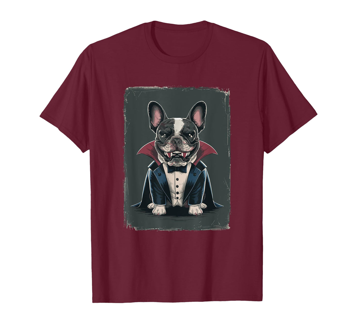 Halloween Vampire French Bulldog Frenchie T-Shirt for Men Women