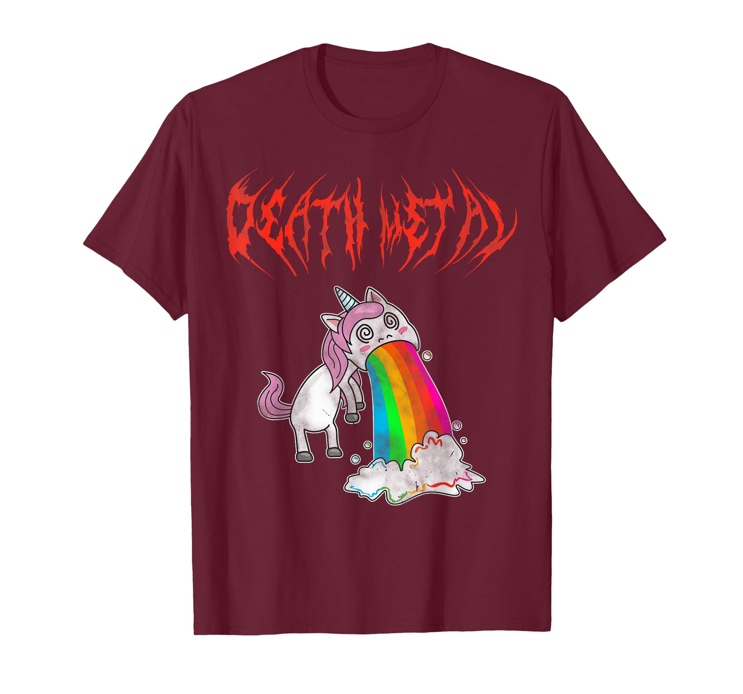 Metal Festival Puking Unicorn Death Metal Unicorn Metalcore T-Shirt
