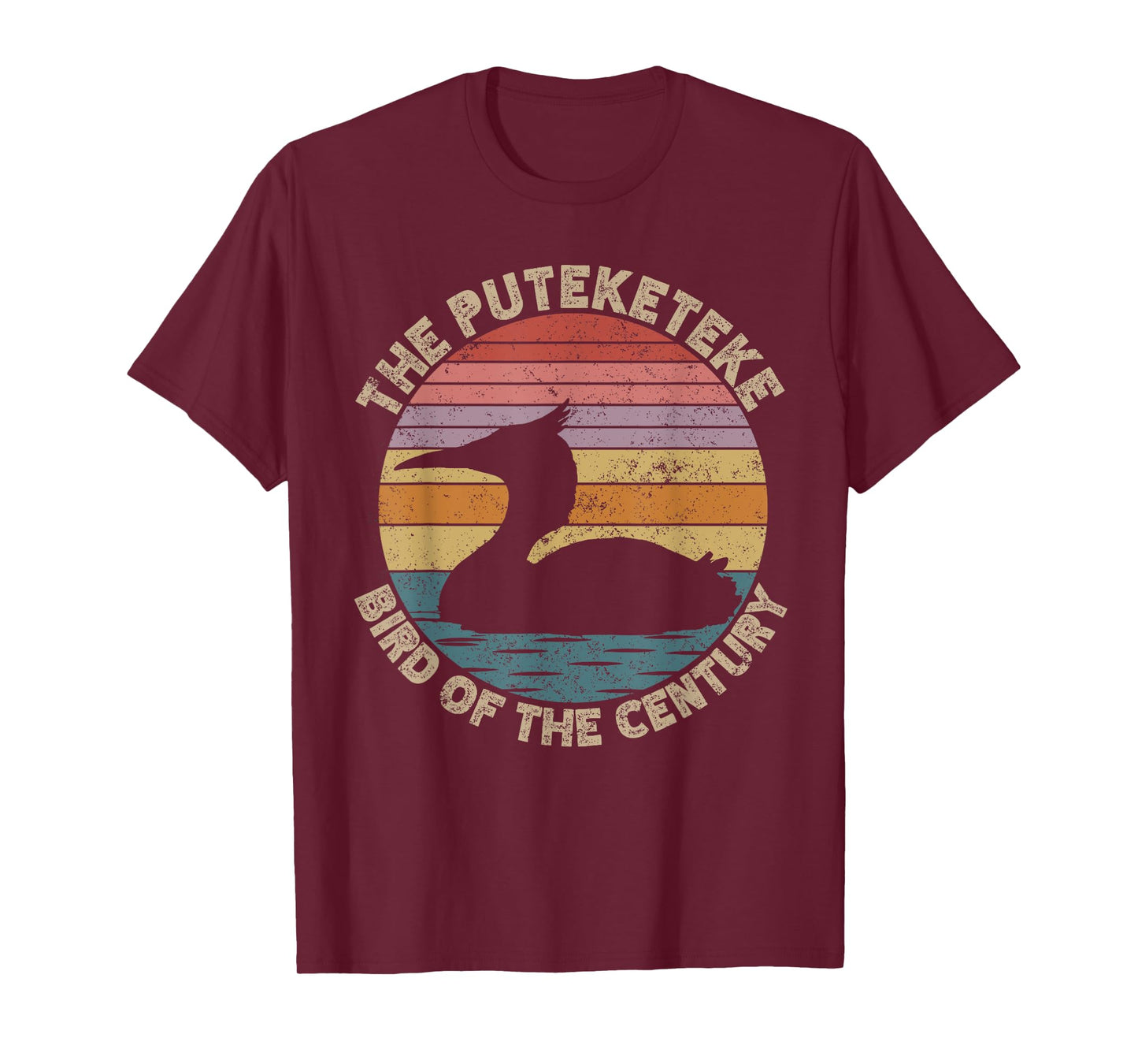 Puteketeke New Zealand's Bird Of The Century Vintage T-Shirt