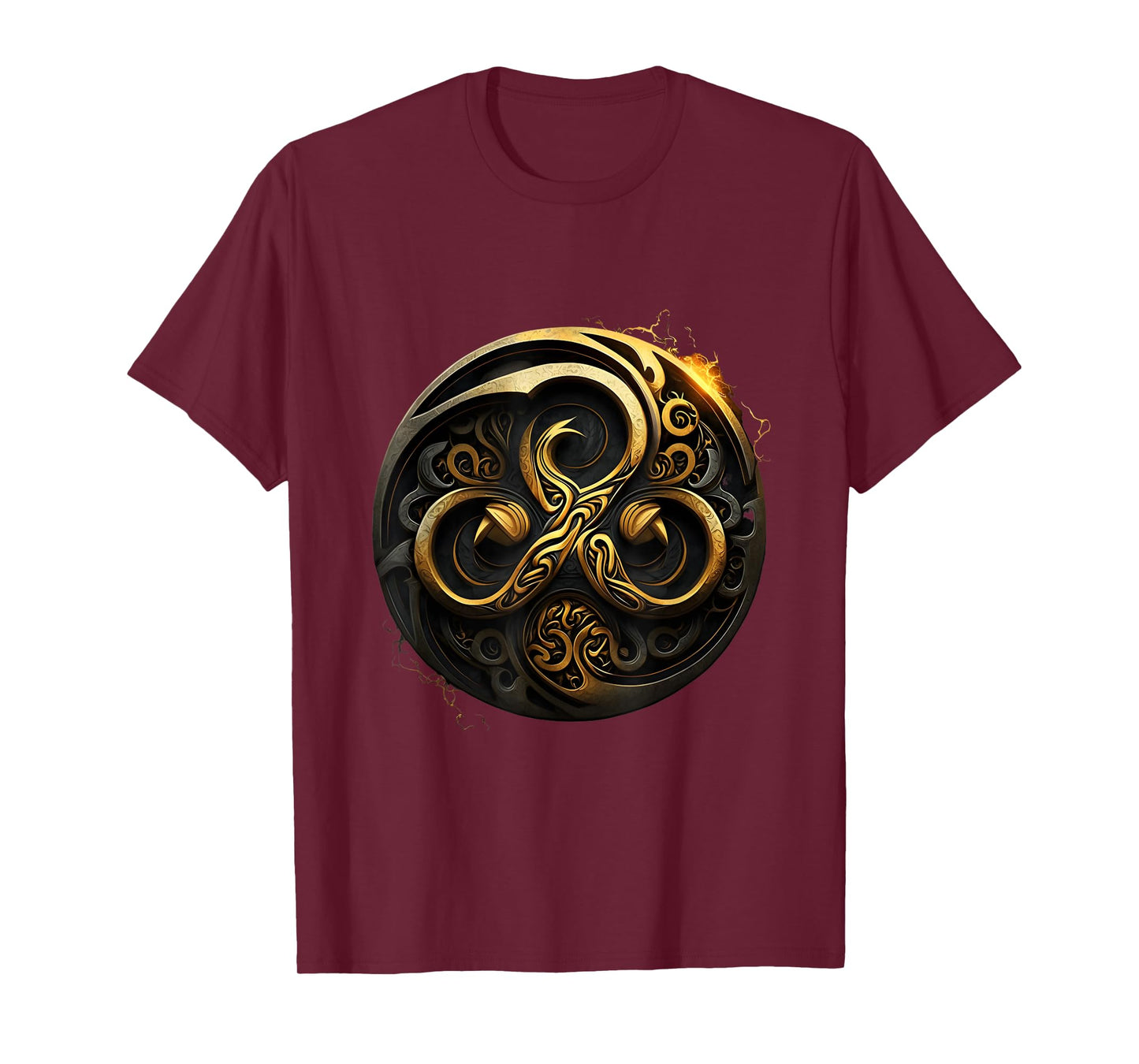 Triskelion Tattoo Art in Celtic BDSM Style T-Shirt