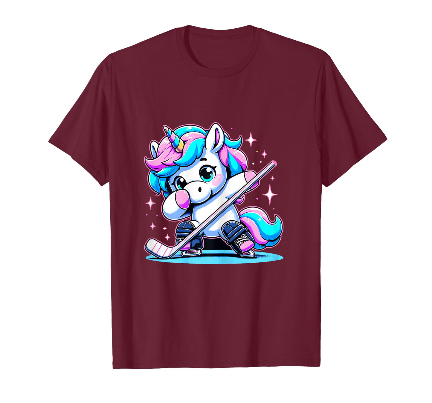 Ice Hockey Unicorn Kawaii Ice Hockey Sister Mom T-Shirt