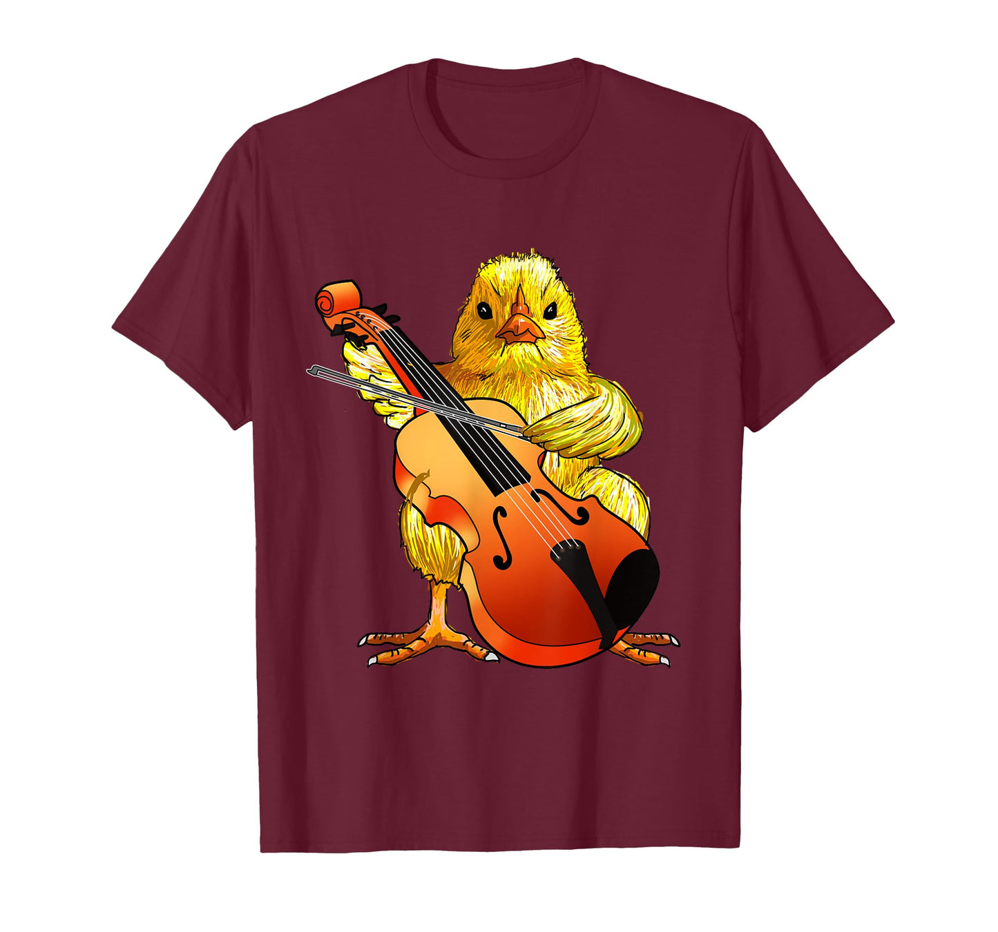 Cute Chicken Playing Cello - Musical Cello Player Gifts Idea T-Shirt