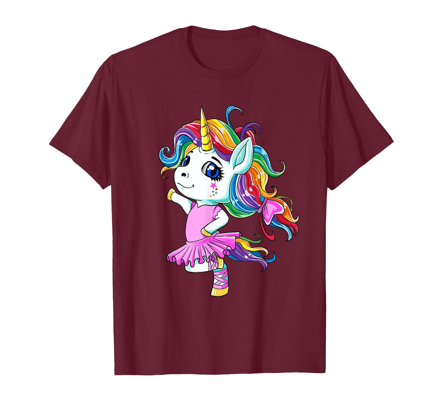 Rainbow Ballet Dancer Unicorn T-Shirt