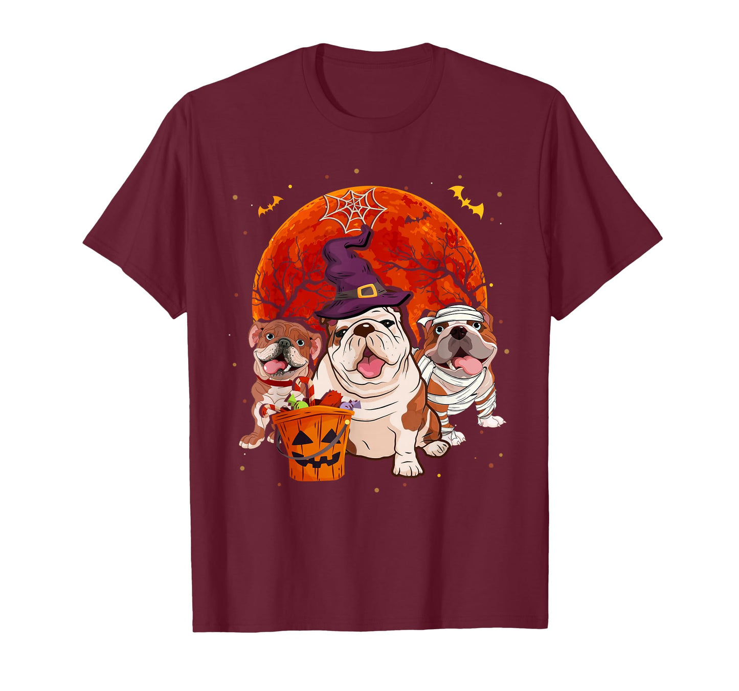 Funny English Bulldog Halloween Costume Dog Lover Gift T-Shirt