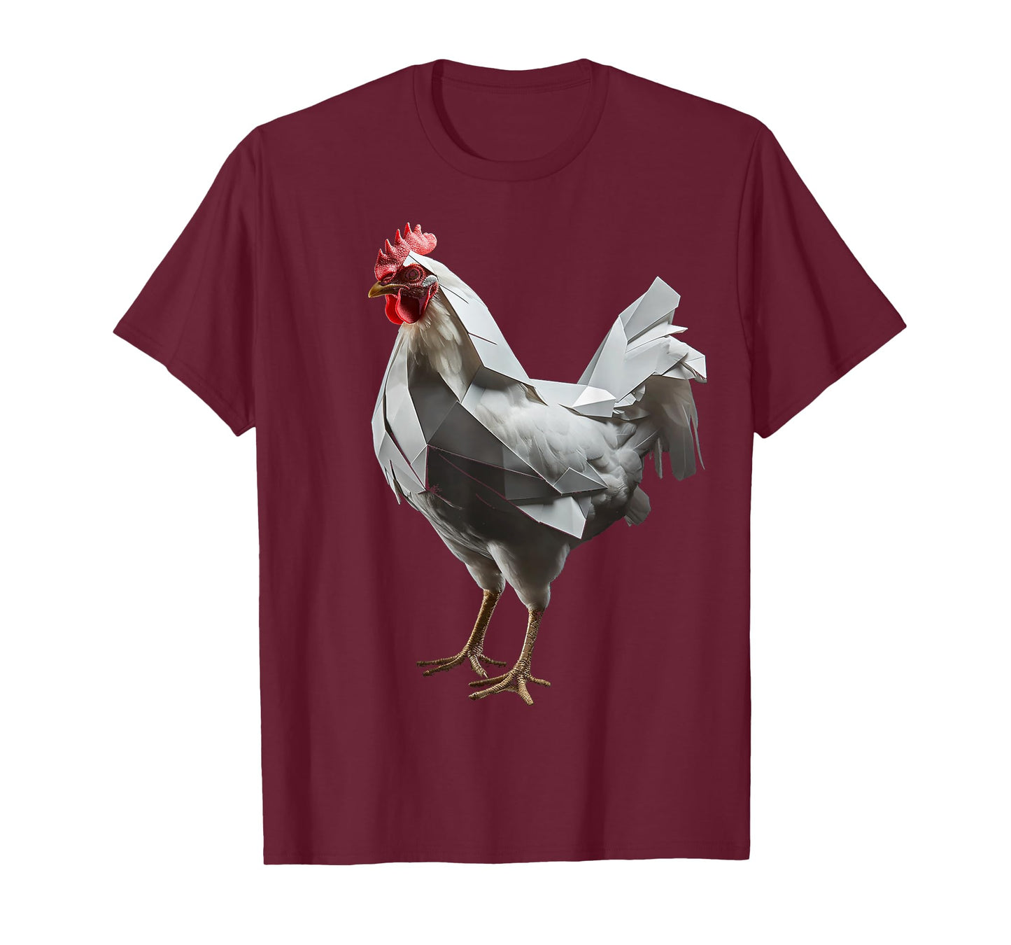 Chicken Art Polygon Animal Graphic Chicken T-Shirt