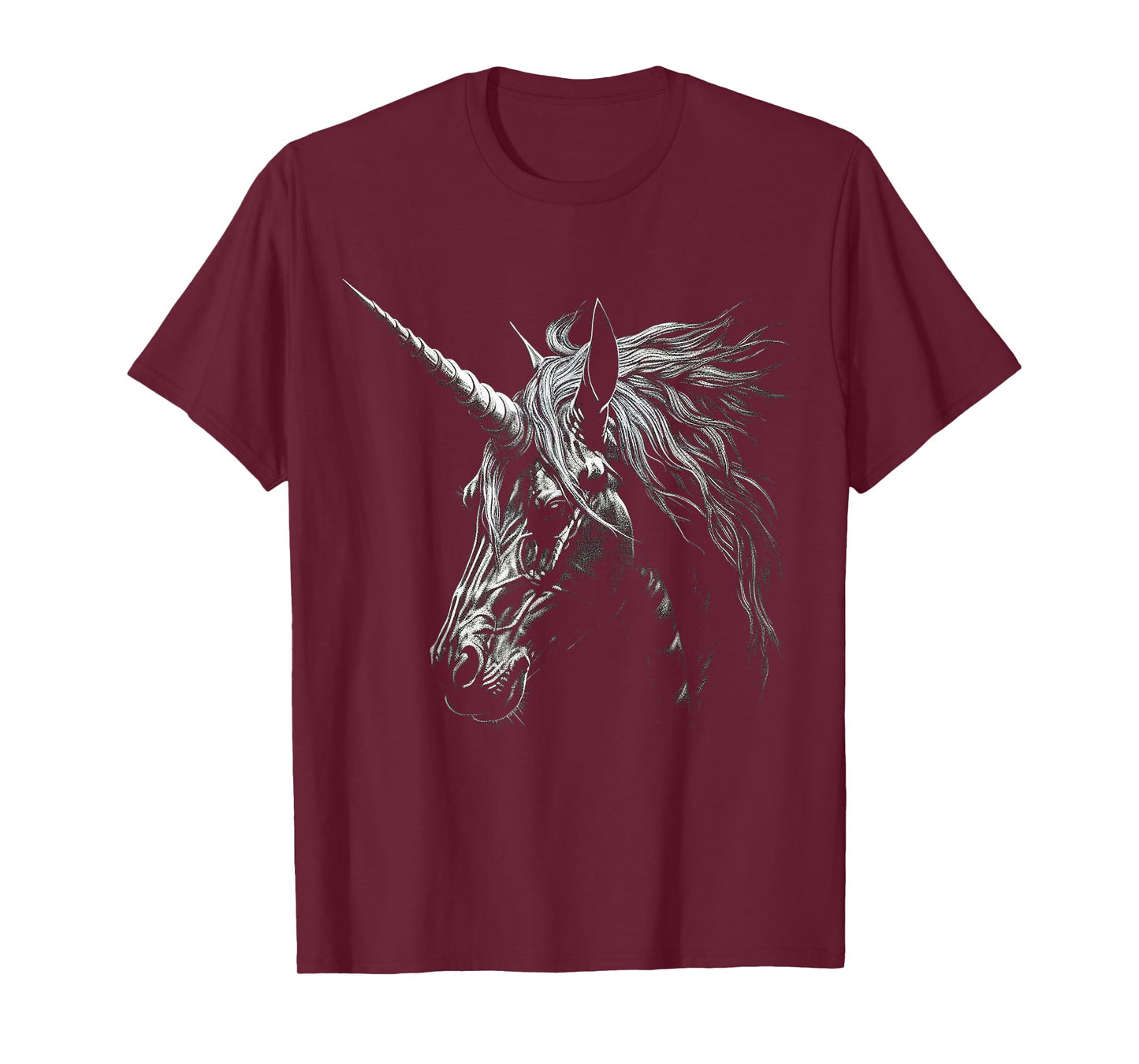 Unicorn Drawing Animal Love Face Art Graphic Unicorn T-Shirt