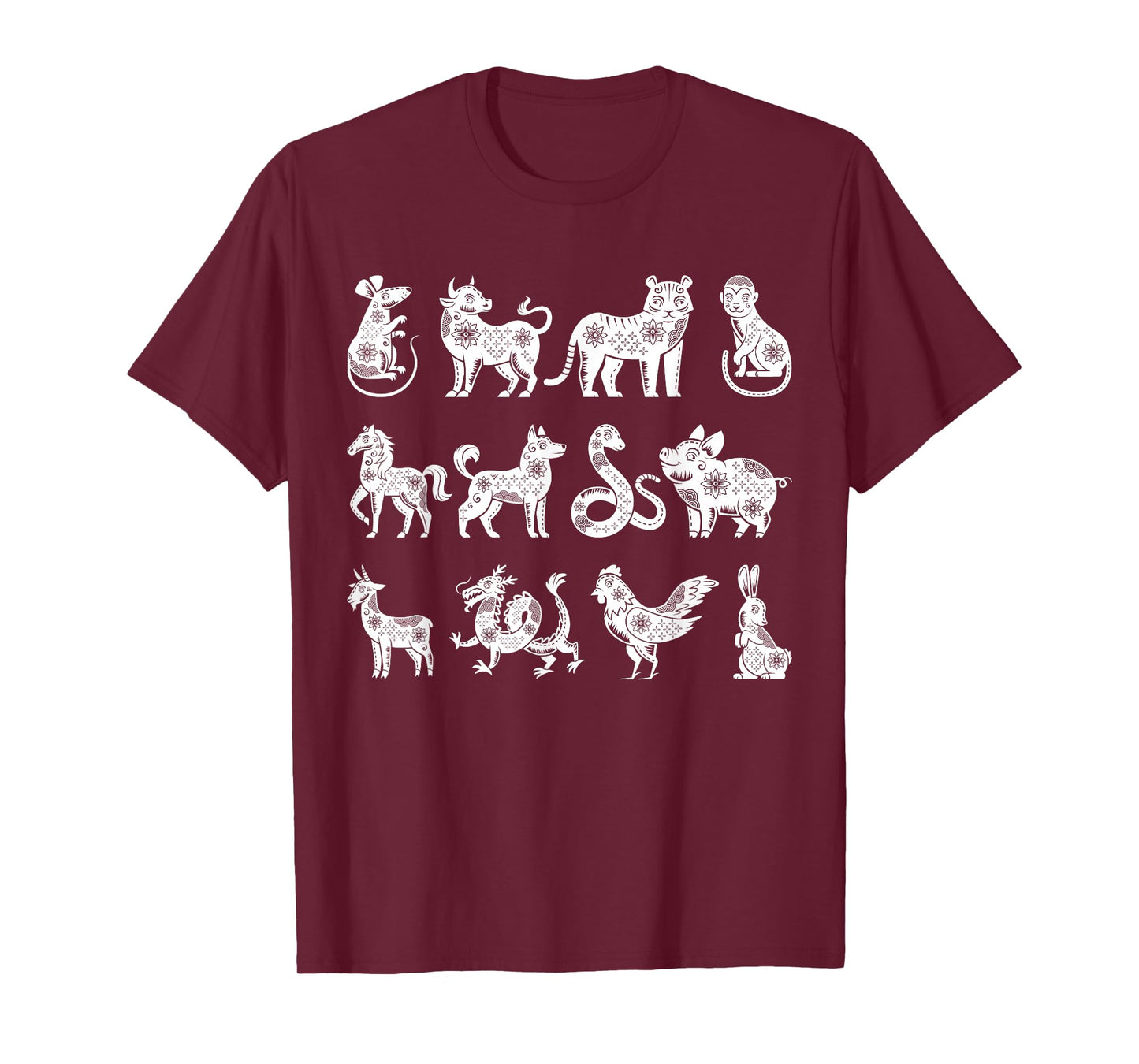 Chinese Zodiac Signs Lunar Chinese New Year T-Shirt