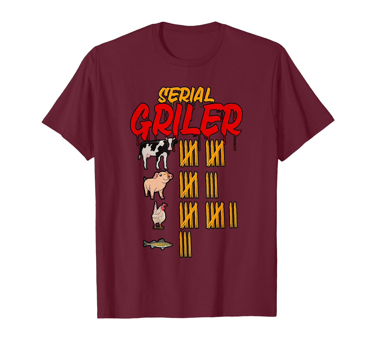 Serial Griller Pitmaster BBQ Smoker T-Shirt