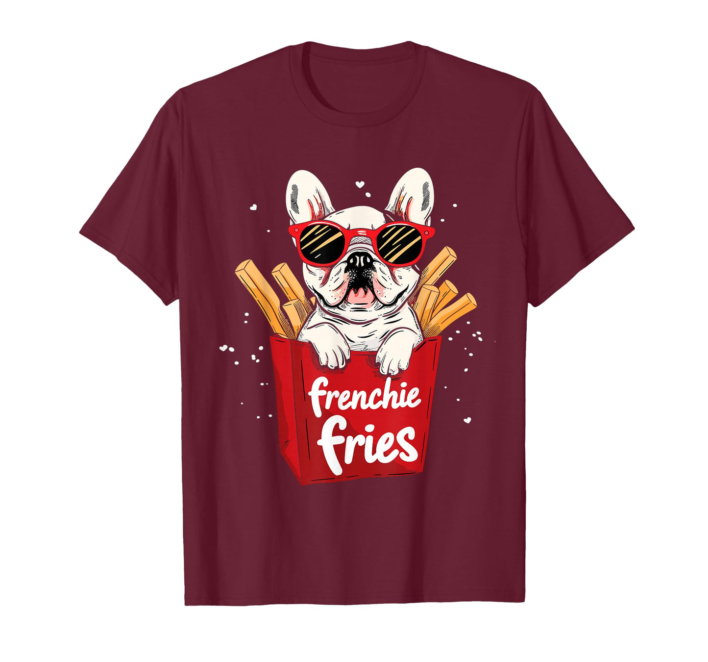 Frenchie Fries French Bulldog Funny Dog Lover Women T-Shirt
