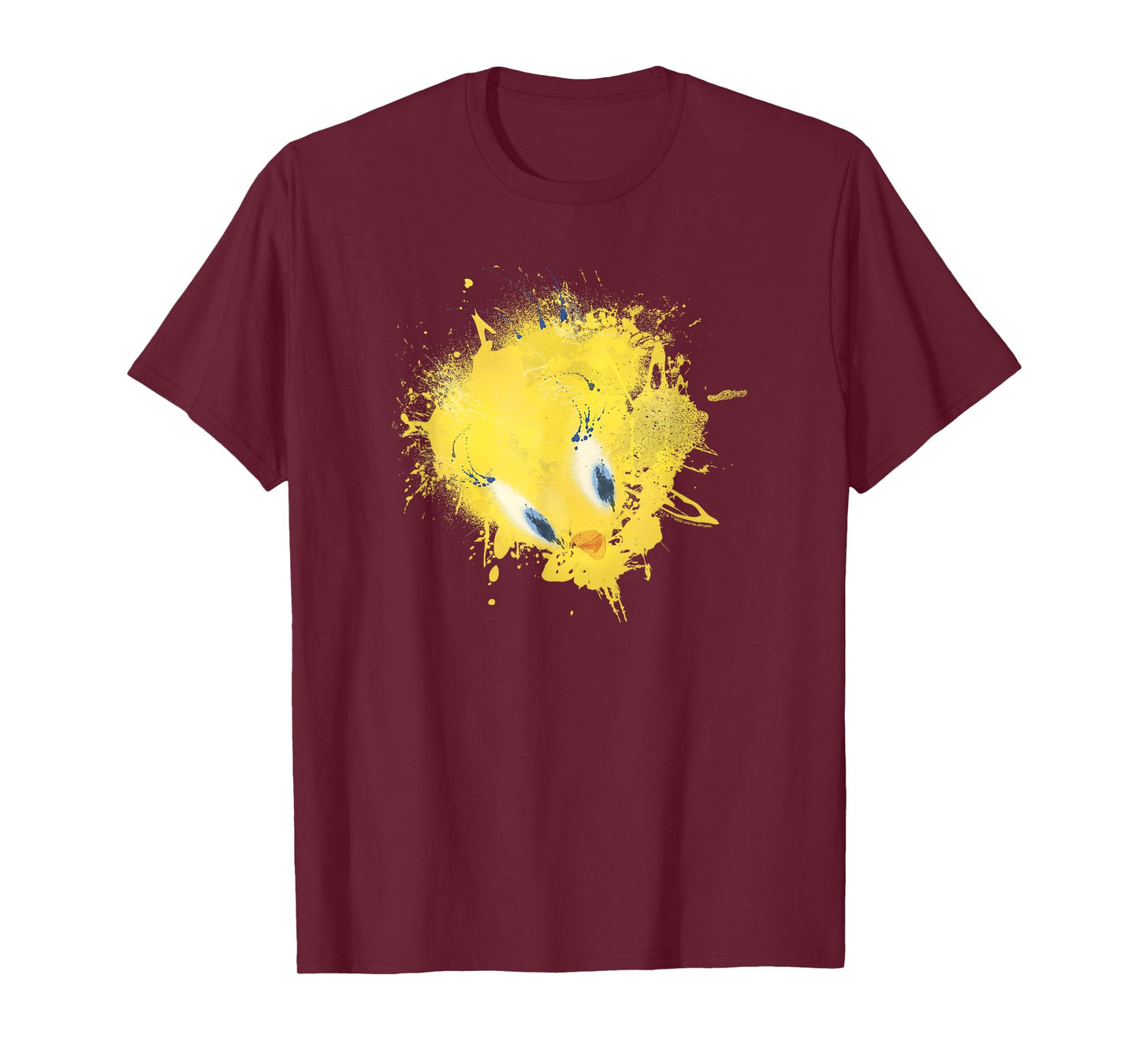WB100 Looney Tunes Tweety Bird Paint Splat Portrait T-Shirt